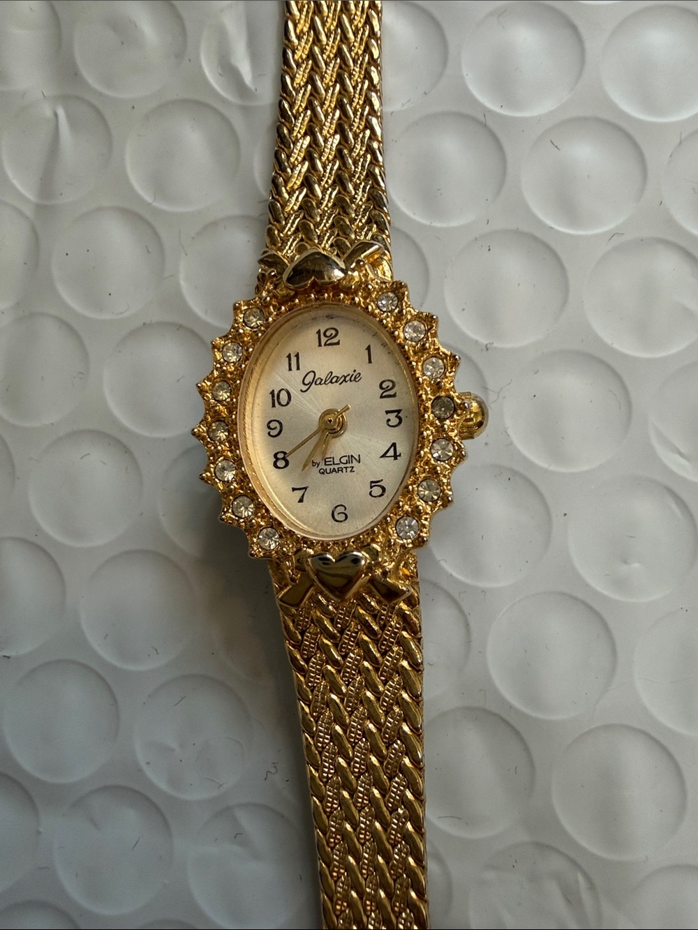 Galaxie Gold Products Gold Crystal Accent Women's Bracelet Watch